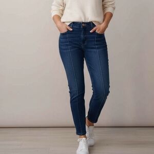 M Jeans By Maurices Everflex Blue High Rise Super Skinny Ankle Jeans Size 8